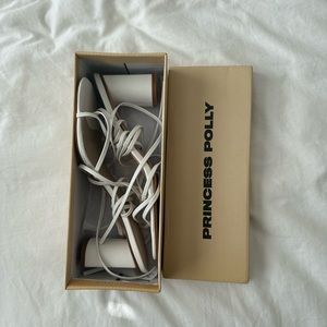 Princess Polly White Kitten Heel